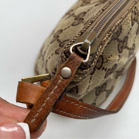 Vintage Gucci GG monogram canvas boat pochette USED CONDITION - Picture 10 of 16